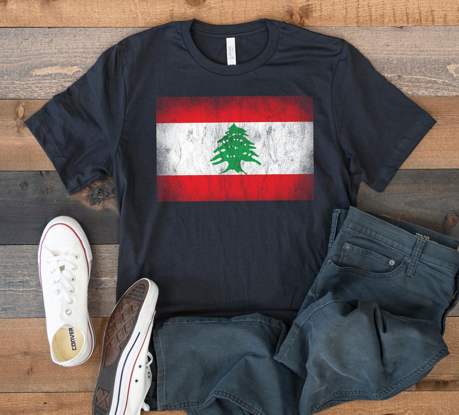 Lebanon Flag T-Shirt, Lebanon Tee, Lebanese Tank Top, T-shirt, T-shirt,T-shirt, Kids Tee Apparel Gift 4XL