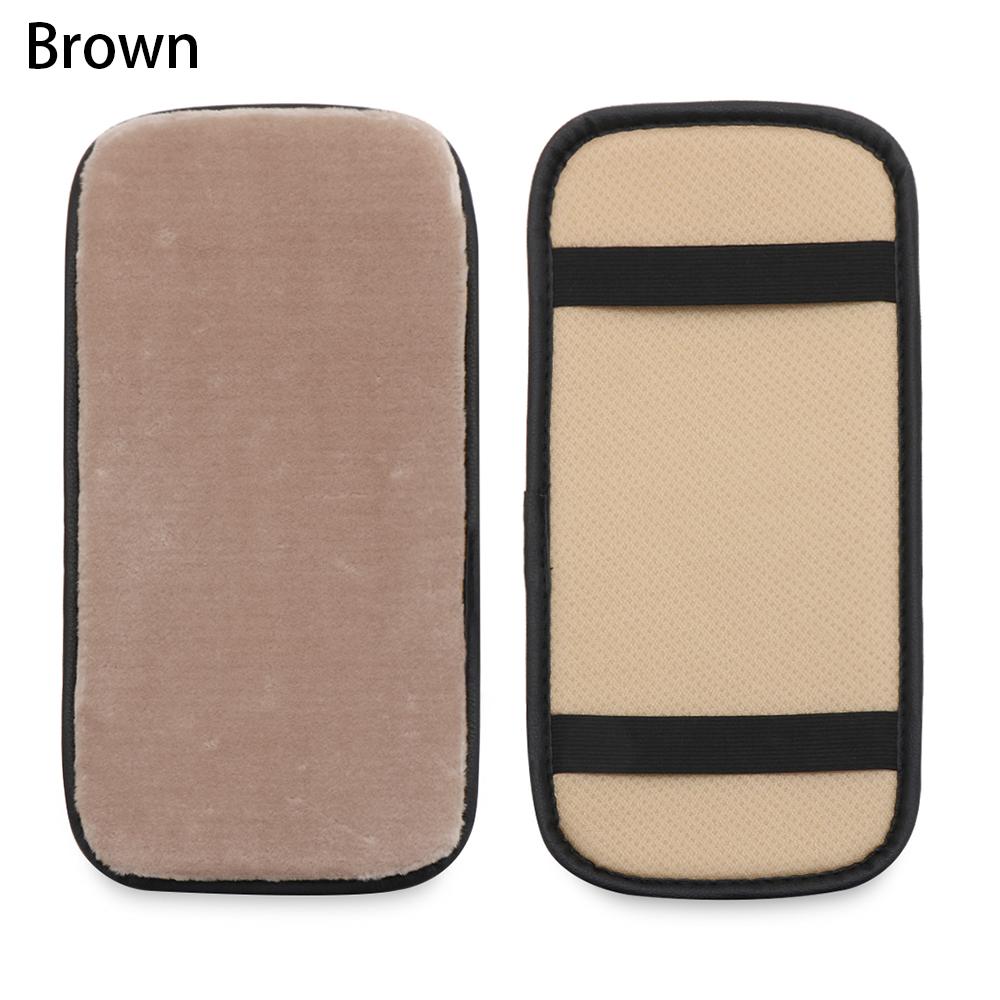 Interior Accessories Seat Supports Leather Cushion Case Car SUV Armrest Cover Arm Rest Pad Console Box Mat