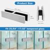 304 Stainless Steel Glass Clip Holder Heavy Duty Glass Clip Bracket For Tempered Glass