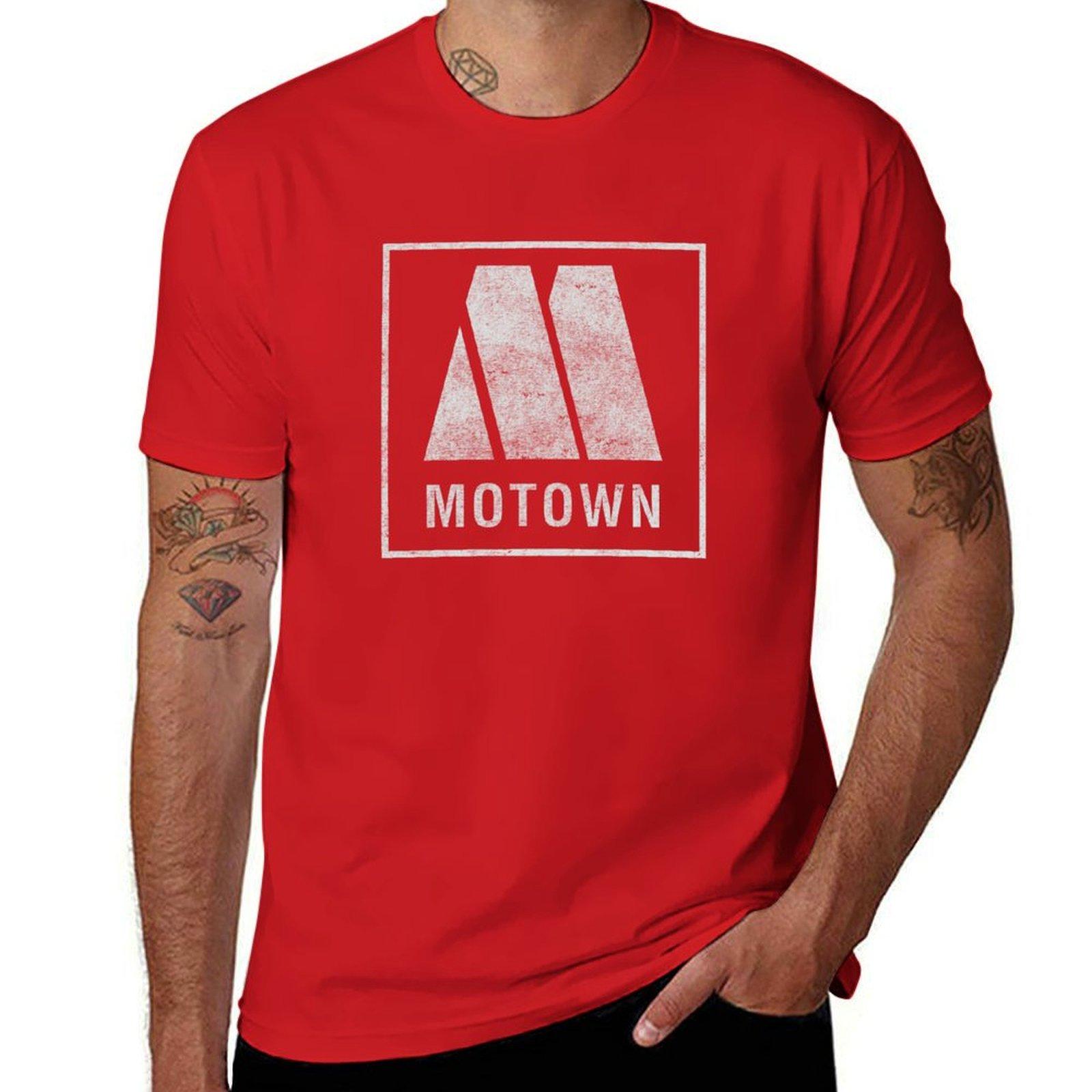 Motown Records Lieder Musikaufnahme Vintage Distressed T-Shirt ästhetische Kleidung Schwergewichts-Tees lustige Herren-T-Shirts XL