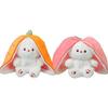 Glowing Breathing Plush Strawberry Rabbit Stuffed Animals Toy Companion Comfort Cartoon Cute Doll Holiday Gifts and Cuddly Fluffy Huggable Kawaii