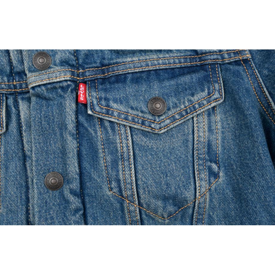 Levis Vintage Fashion Minimalist Comfortable Long Sleeve Denim Jacket Men jackets Blue 57696-0000