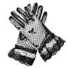 Wedding Party Summer Lace Fabric Sunscreen Gloves Bridal Gloves Mittens Jacquard Gloves