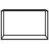 VidaXL Console Table Black, 120x35x75 Cm Tempered Glass