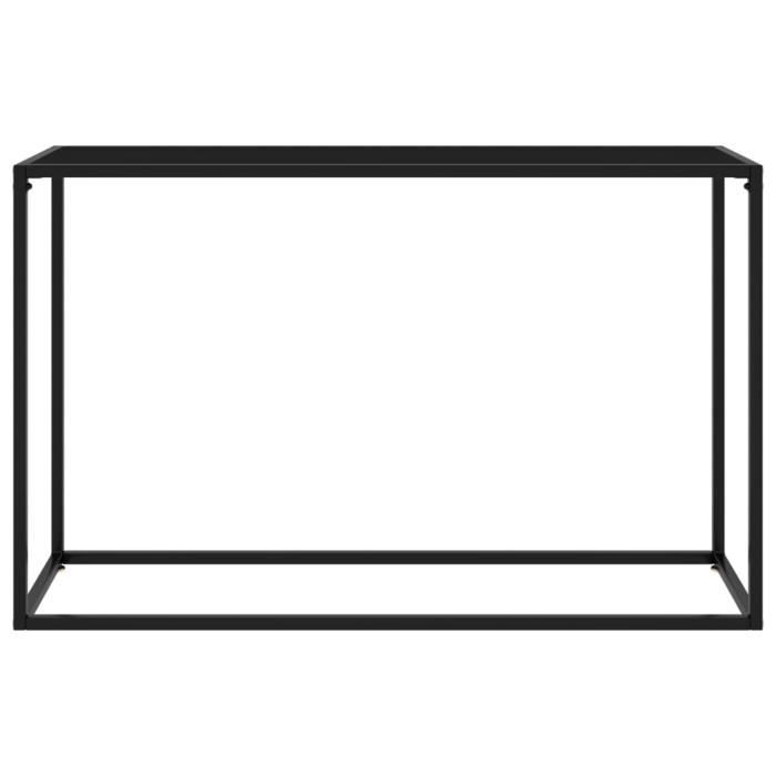 VidaXL Console Table Black, 120x35x75 Cm Tempered Glass