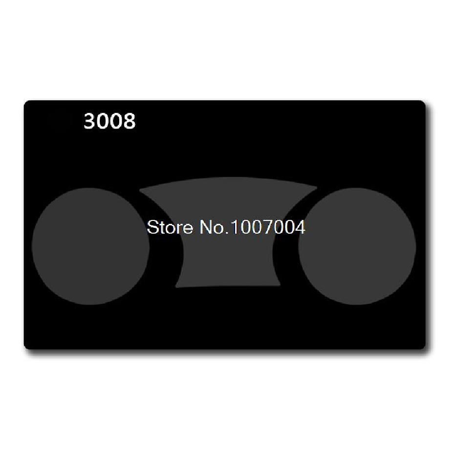 Car Dashboard Sticker Instrument Desk Protective Film Sticker Accessories Fit For Peugeot 207 301 308 3008 408