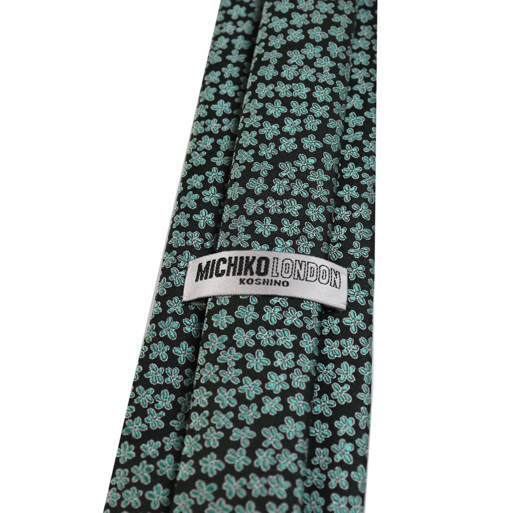 [Michiko London] KOSHINO Short Tie, Approx. 137cm in Length, Wrinkle-Resistant, Bonded Fabric, Backed Fabric, Voluminous Feel, Made in Japan, Branded