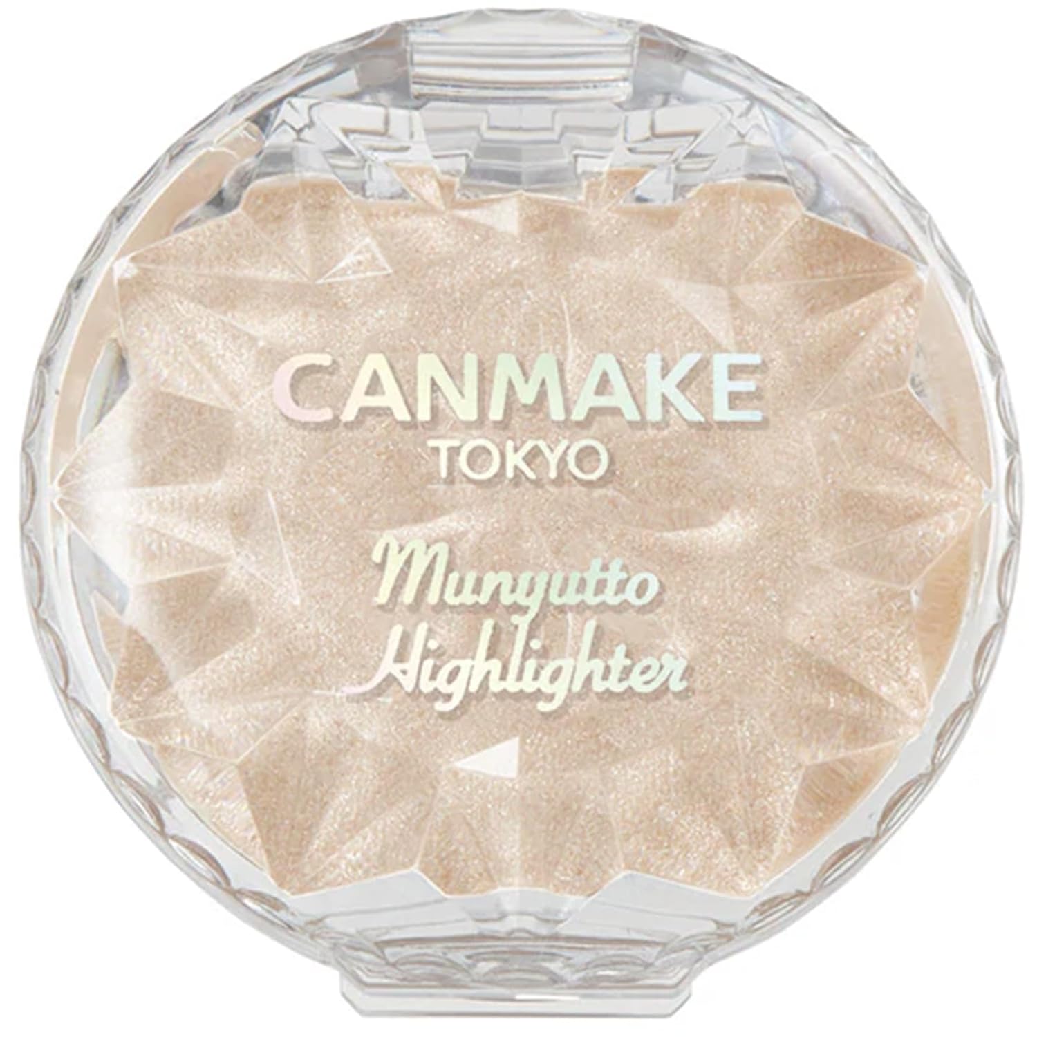 Canmake Cream Munyutto Highlighter 01 Moonlight Gem 3.8g Raw Rare Adheres Smoothly White Beige 1