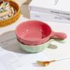 Unterglasur Farbe Instant-Nudelschüssel, Schüssel mit Henkel, Einzelpersonenschüssel, Obstsuppe-Nudelschüssel, Backschüssel, Ofen, Mikrowellenherd, Spezielle Verwendung