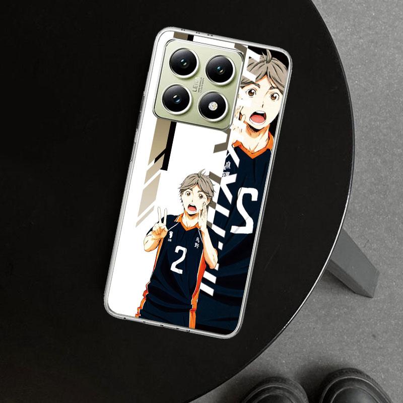 Anime Haikyuu School Volleyball Phone Case Cover for Xiaomi Redmi Note 15 14 13 12 11 Pro Plus 14S 12S 11S 11T 11E 10S 10 Custom