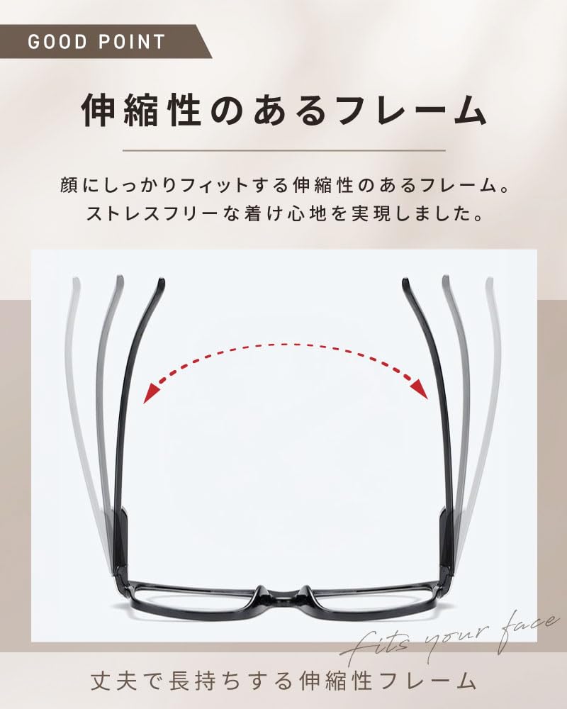 Stylish Reading Blue Light Prescription Lenses Available in [bh life] Men's Glasses, Blocking, Compact, Lightweight, 1.0, 1.5, 2.0, 2.5, 3.0, 3.5, 4.0