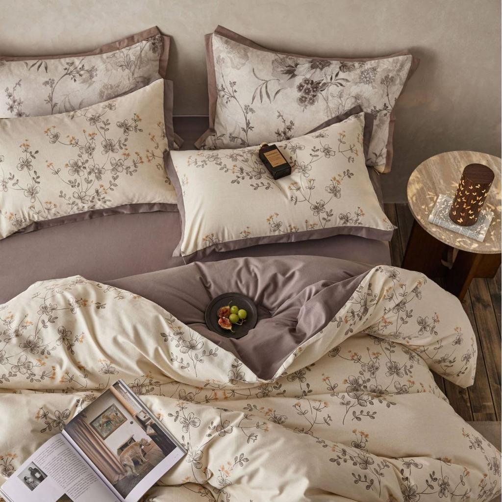 Premium 60s Brushed Cotton 4-Piece Sheet Set: Thickened, Warm, Autumn/Winter American Style