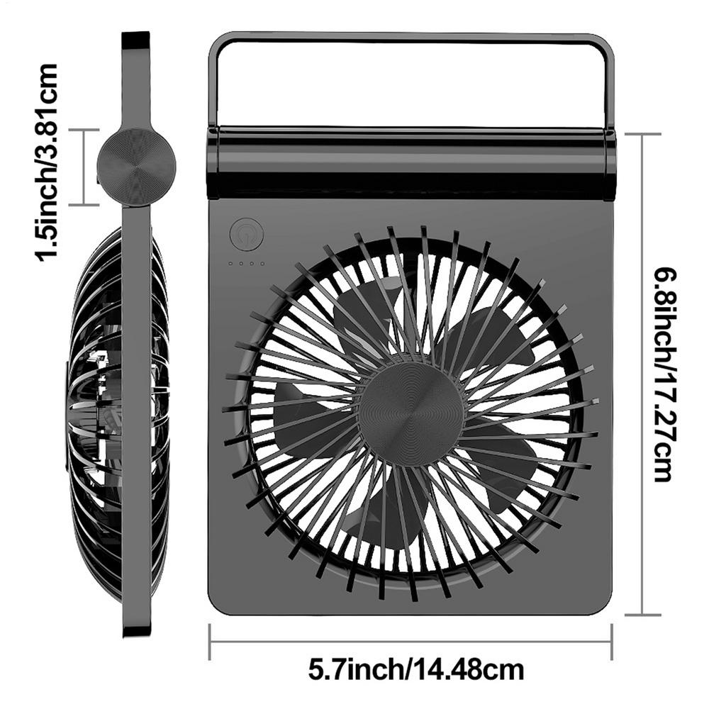 Desk Fan USB Rechargeable 220 Tilt 3 Speeds Adjustable Portable Travel Fan For Home Office Bedroom Dorm Nap Indoor Table Desktop