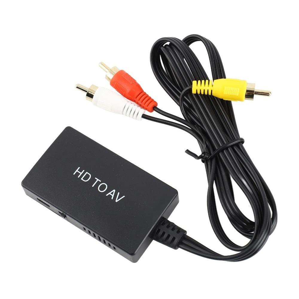 HD To AV 3RCA HD Multimedia Interface To Audio and Video Converter TV Adapter  Old TV