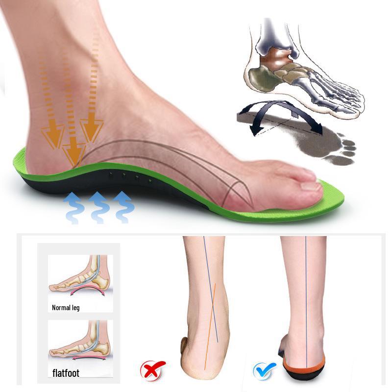 Sports Shoe Insoles for Adults: Arch Support, Shock Absorption, Flat Feet, Valgus, Varus, Height Increasing