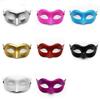 Unisex Plain Plastic Half Face Halloween Masquerade Mask for Adults