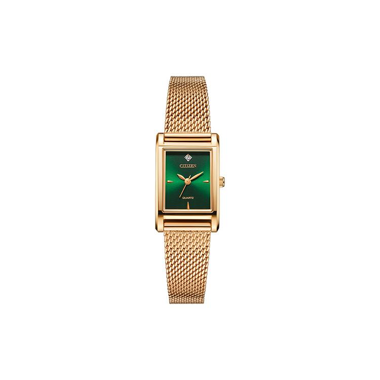 CITIZEN Juicy Tint Collection Quartz Movement Stainless Steel Strap Watch Women s Watch Green Dial EJ6123-81W