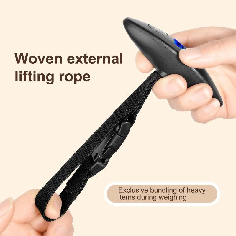 40 kg/100 g Tragbare Gepäckwaage Hochpräzise Reise Digitale Hängewaage Mit Gurtband LCD Digitale Elektronische Gepäckwaage
