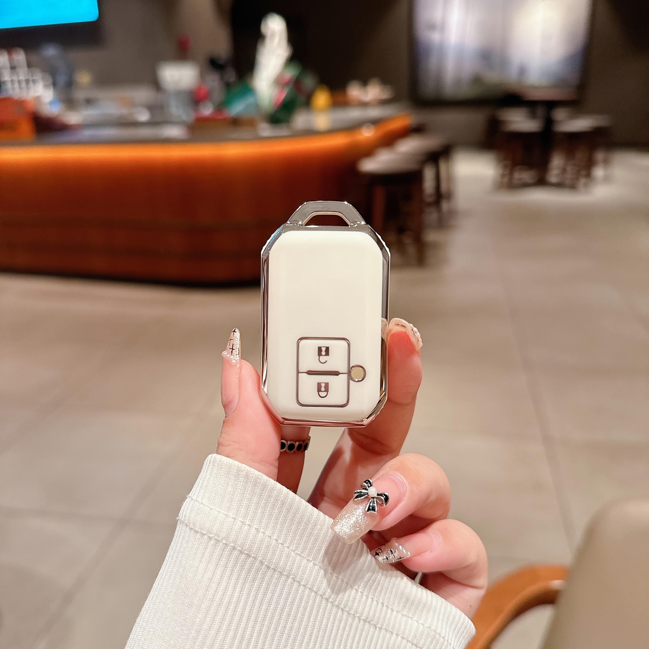 

TPU Car Key Cover, Suitable for Suzuki Ertiga Swift Wagon R, Smart Remote Control Protective Case - Auto Accessories