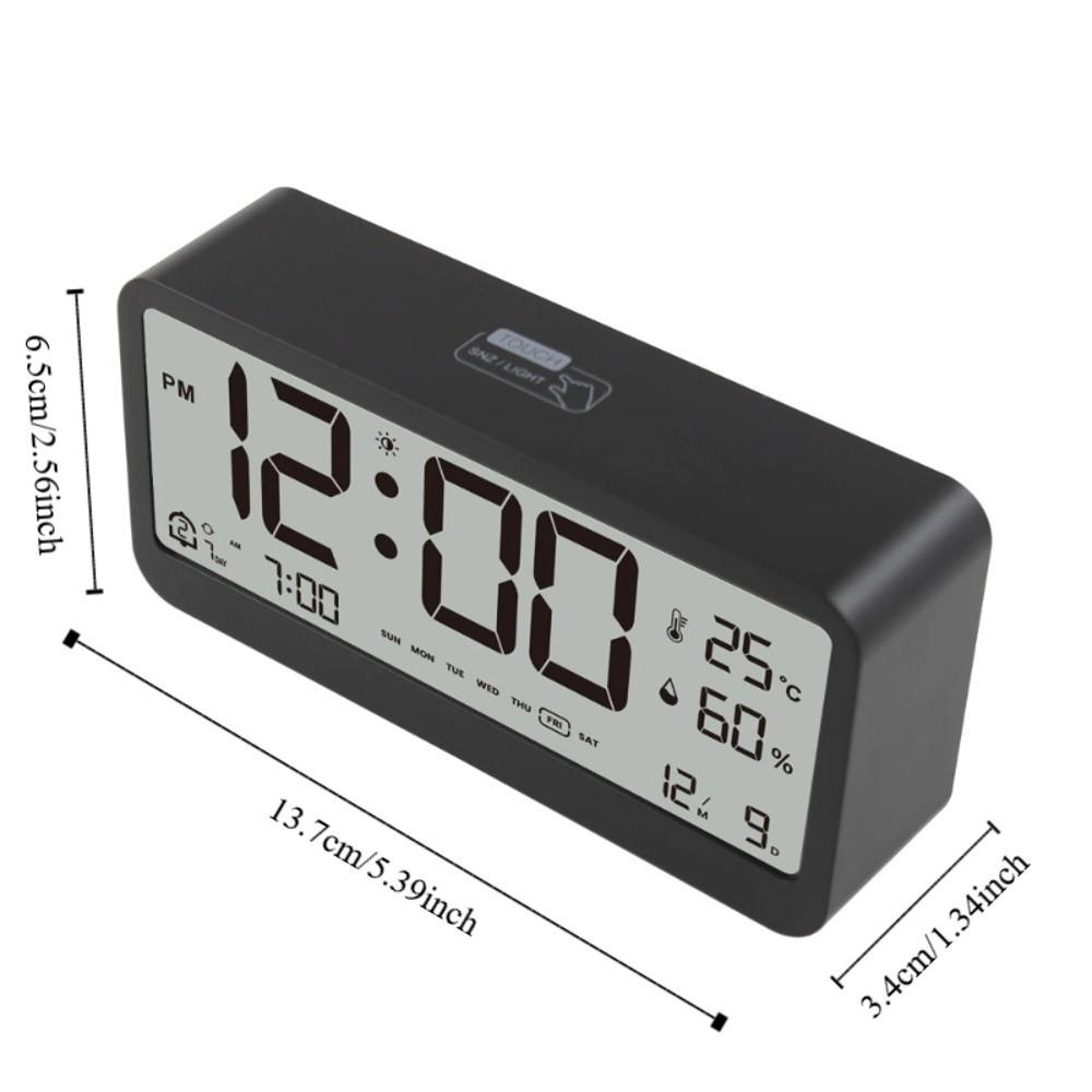 LED Large Screen Electronic Digital Alarm Clock Intelligent Student Alarm Clock  Bedroom