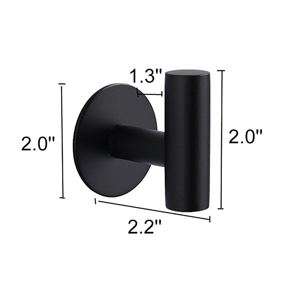 Adhesive Hooks Heavy Duty Stainless Steel for Bedroom Living Room