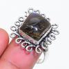 Natural Labradorite Gemstone 925 Sterling Silver Jewelry Ring Size 10 ZS-916