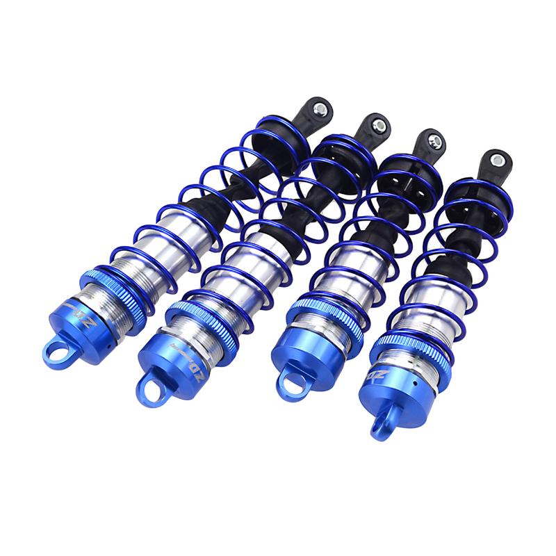 4Pcs Shock Absorber 120mm Front 140mm Rear Metal Damper Suspension for HPI TROPHY FLUX 107016 1/8 RC Racing Car Truggy ZD Racing