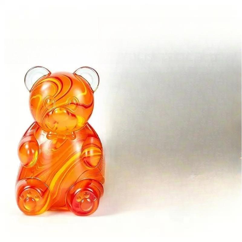 Farbiger Gummibärchen Quetschspielzeug Waschbar Tragbar Stressabbau Jelly Bear Fidget Squishy Spielzeug Sensorische Entspannung Geschenk