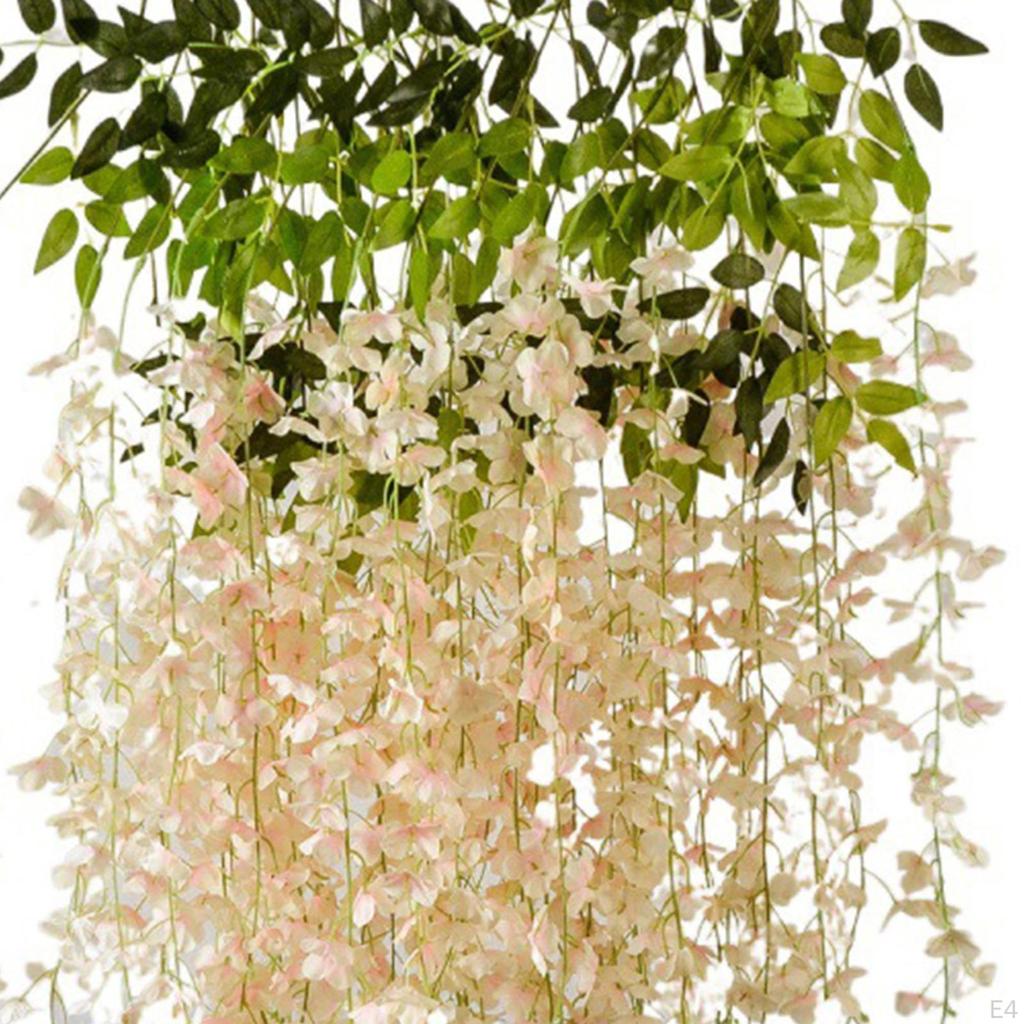 12 Pieces Artificial Wisteria Bush Garland Arch Simulation for Home Decor