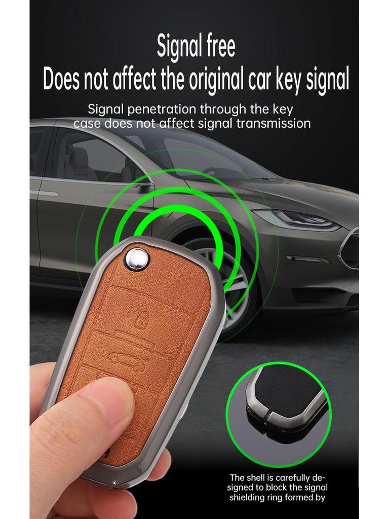 Compatible Key Case for Citroen Sega Triumph 2012-2016 - Folding Shell & Buckle
