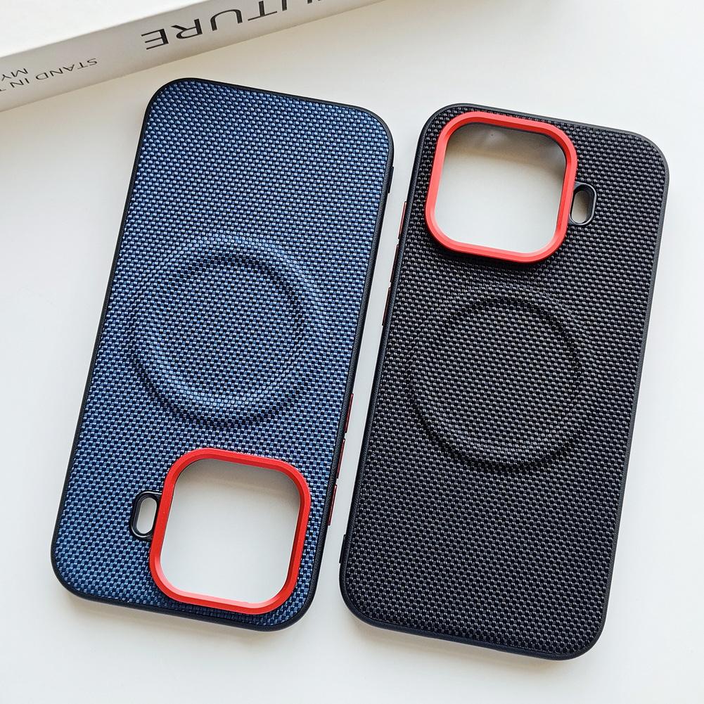 Magnetic Ring With Red Circle Lens Heightened protect Case For IQOO Z11 Turbo Z10 Turbo Pro + vivo IQOO 15 13 Slim Back Cover