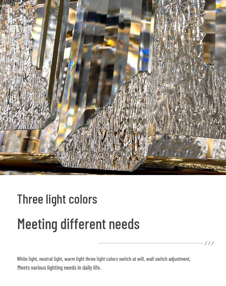 2025 Modern Minimalist Crystal Chandelier for Living Room, Bedroom & Dining