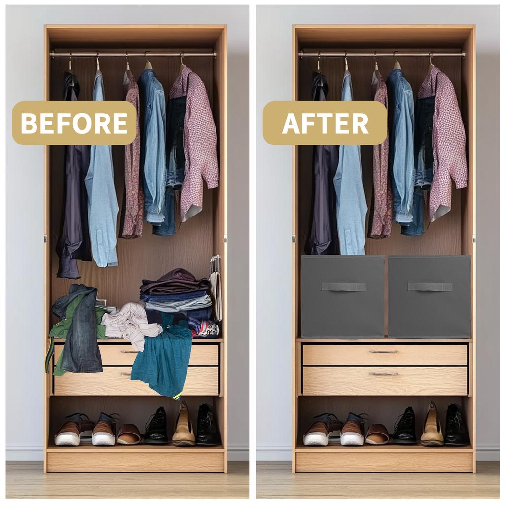 Faltbare Stoffaufbewahrungswürfel Schublade Für Schrank Und Spielzeugaufbewahrung Haushaltswaren Kleidung Unterwäsche Aufbewahrungsbox