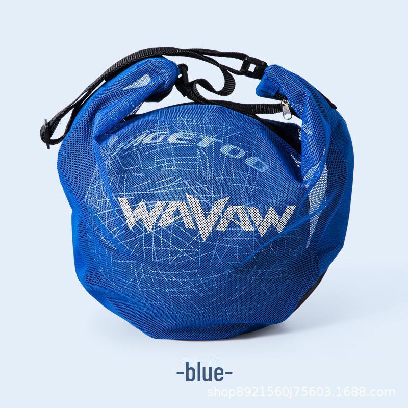 

Сетчатый рюкзак через плечо для баскетбола, волейбола и футбола - тренировочная сумка на одно плечо для детей и студентов Universal for Sizes 3/4/5/6/7 синий