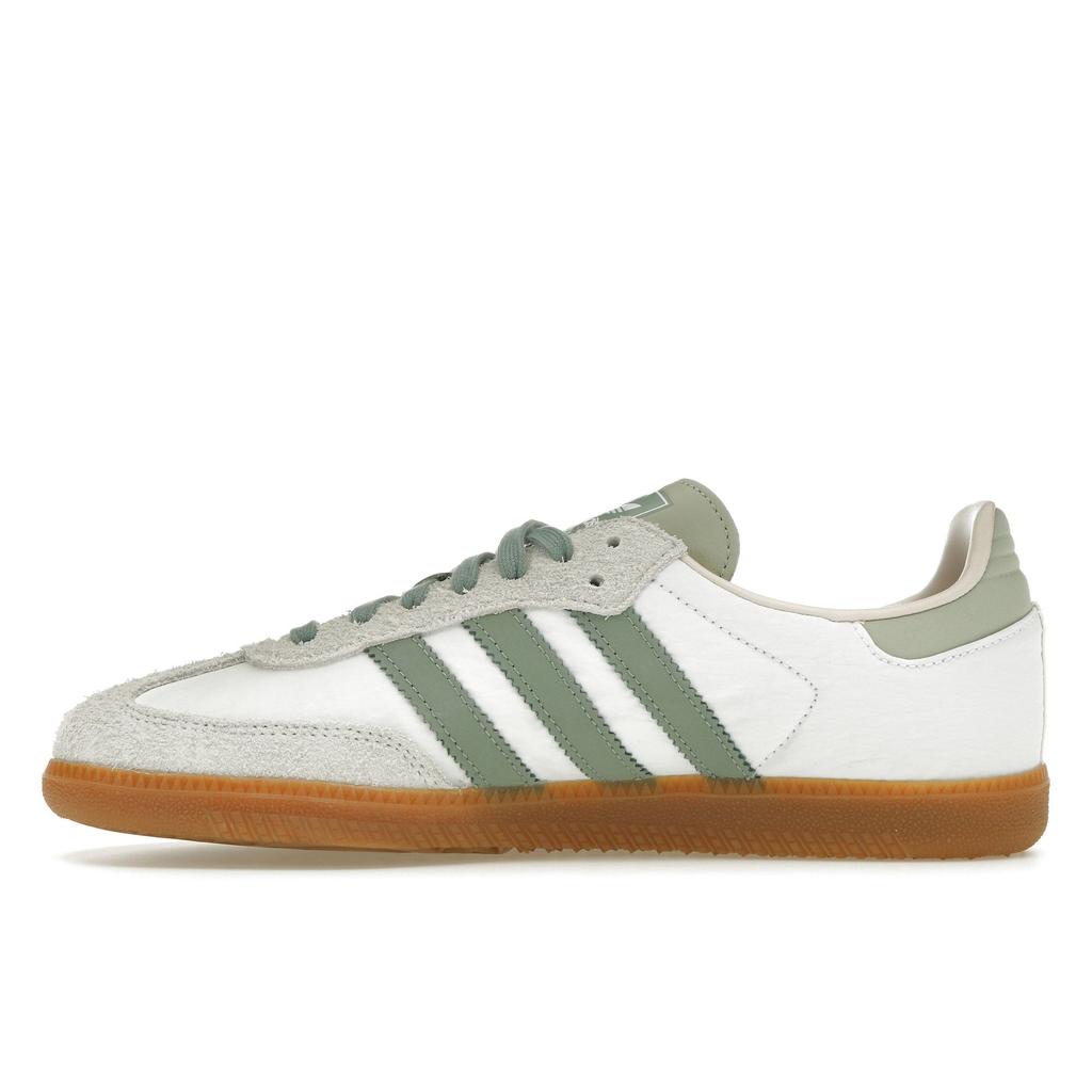 Adidas Samba OG White Silver Green Women Sneakers Cloud-White Putty-Mauve ID0492