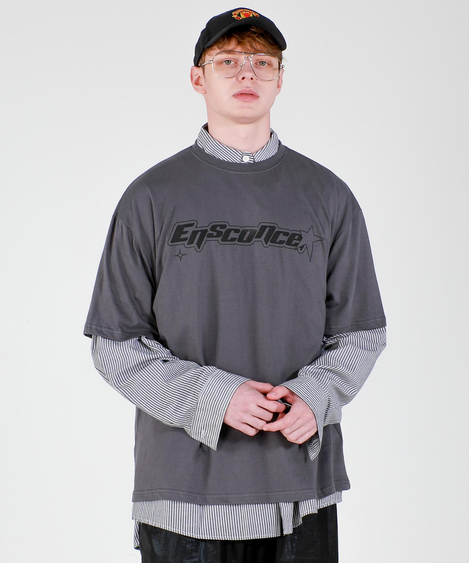Iesn Acid Logo Oversized T-Shirt Gray L