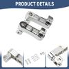 Foot Peg Extension 2 1/4" Adjustable Passenger Peg Mounts Highway Peg Clamps Male Mount Bracket Fit For Harley Touring Road King Street Glide Road
