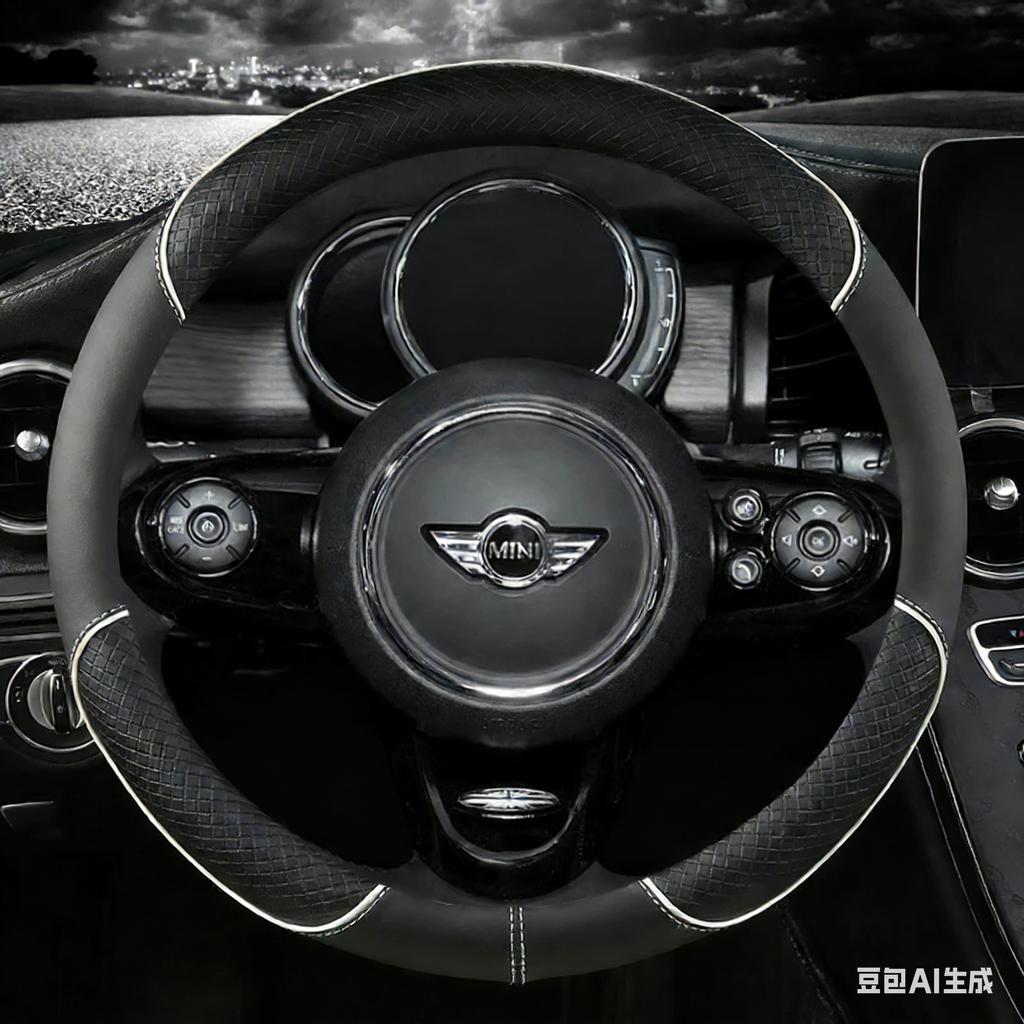 Leather Car Steering Wheel Cover For MINI Cooper R50 R55 R56 F57 Clubman Countryman Clubvan Coupe Auto Accessories