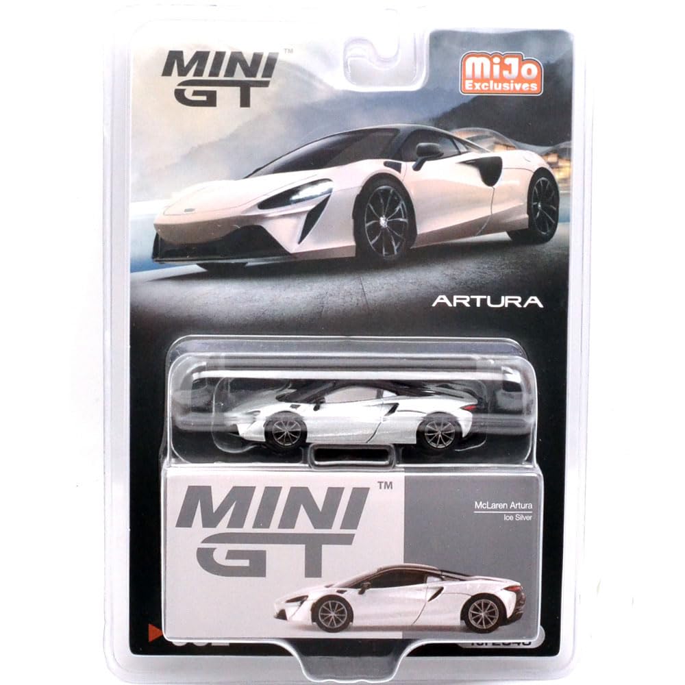 MINI GT scale USA MiJo Toys exclusive McLaren Altura 164 (Ice Silver) MGT00582-MJ
