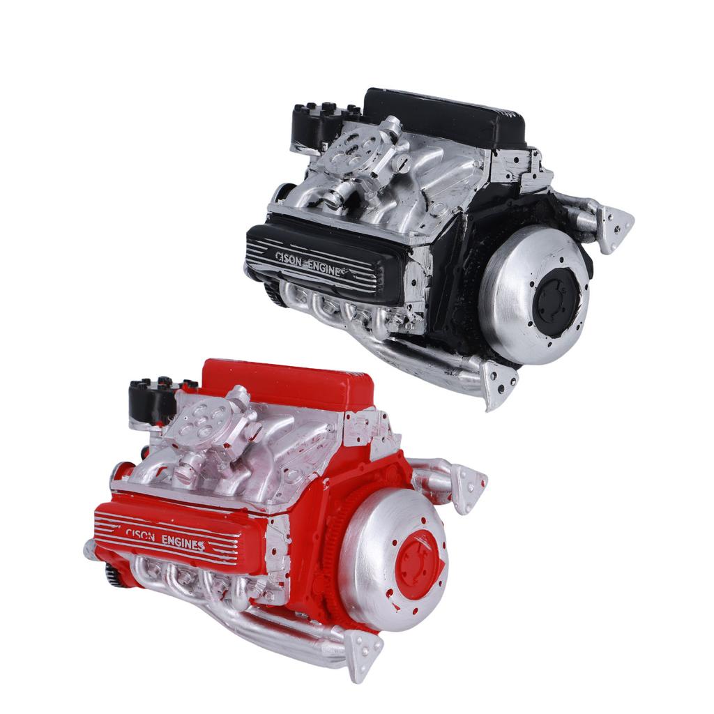V8 Engine Building Resin V8 Car Engine Model Desktop Display Ornament Home Decoration for Teens Adults V8 Engine Display Model