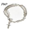 Gebetsperlen Armband Rosenkranz Magnetverschluss Handgefertigt Christlich Damen Handgelenk Accessoire Leicht Einfach zu Tragen Spiritueller Schmuck Geschenk Religiös