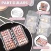 Multi-Layer Transparent Plastic Press-On Nail Storage Box With Adhesive Strips For Wearable Nail Display Organization Case