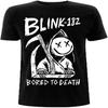 Blink 182 T Shirt Band Logo Bored To Death Official Mens Black