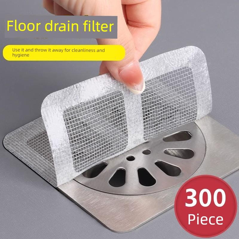 Bathroom Floor Drain Hair Filter Screen, Bathroom Sewer Filter, Anti-Odor, Anti-Hair, Anti-Insect Drain Sticker