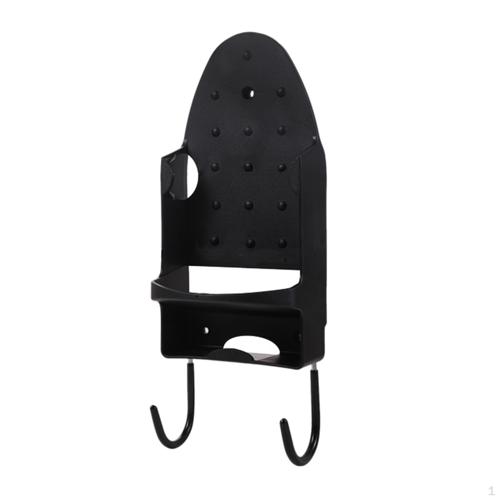 

Electric Ironing Board Rack with Hook, Multi-Purpose Compact Wall Mounted Hanger for чёрный