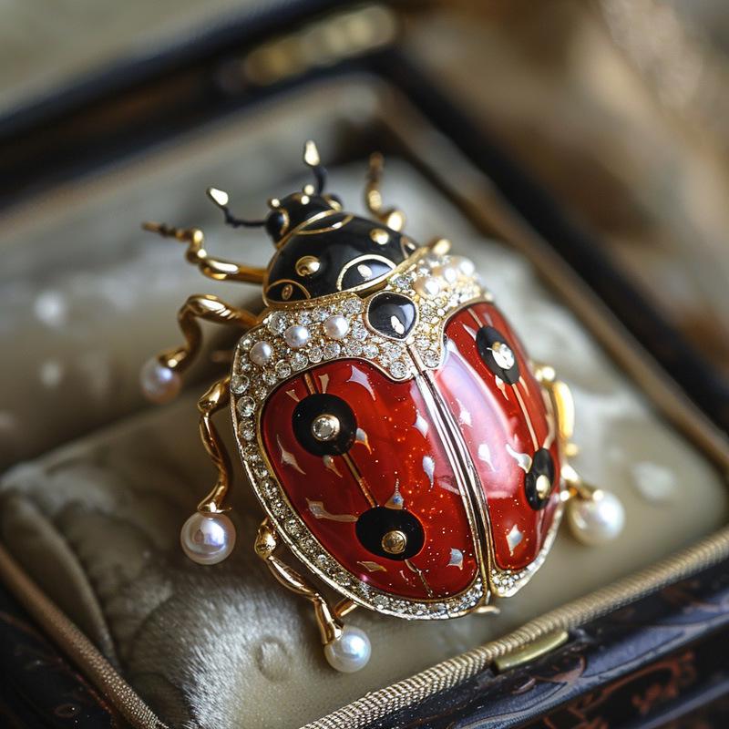 Spilla di Lusso Scarabeo Bo Xin Yun: Stile Europeo & Americano, Raffinato Accessorio di Moda di Alta Gamma