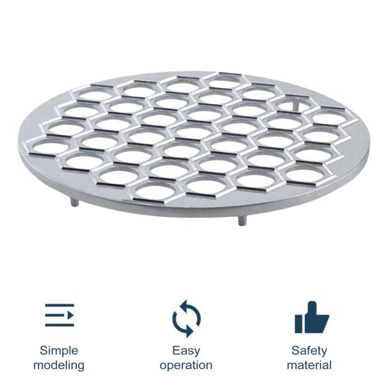 Russian Dumpling Mold 37 Holes Metal Ravioli Maker Pelmeni Meat Dumplings Cutter Effortless Homemade Dumplings Maker for Restaurant Home