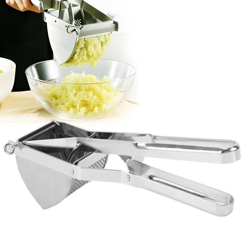 Potato Stainless Steel Ricer Masher Fruit Press Juicer Crusher Tool Squeeze