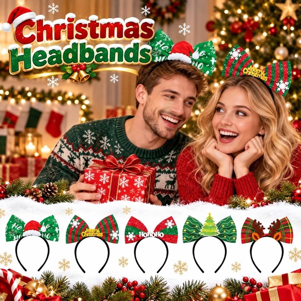 Cute Christmas Headbands Elk Party Hair Accessory Cosplay Hair Hoop  Costume Party Accessories