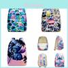 Zaino carino di Stitch per bambini con scomparti con cerniera e tasche